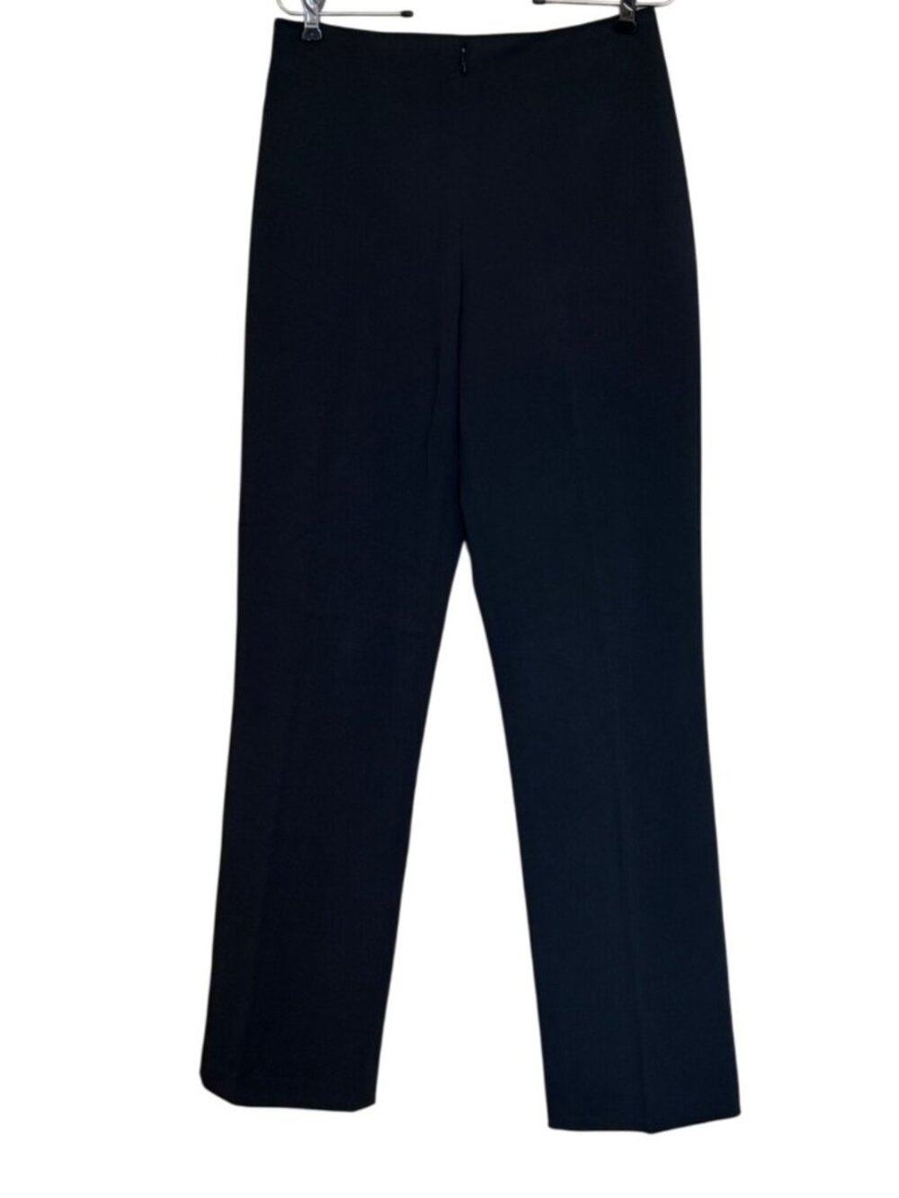 Cache Woman's Flat Front Pants Black Straight Y2K 90s Size 8